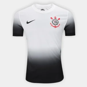 Camisa Corinthians 24/25 s/n° Torcedor Nike Masculina I - Branco+Preto
