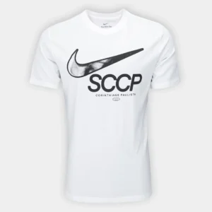 Camiseta Corinthians Nike Swoosh Masculina - Branco